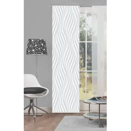 HOME WOHNIDEEN Home fashion 084/320-0307 245X0060 Wave Schiebevorhang Dekostoff Digitaldruck Wave, Stoff, Grau, 245 x 60 cm