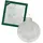 Krebs Glas Lauscha Weihnachtskugeln Uni-Design Clarissa Transparent, 8cm