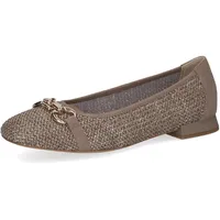 CAPRICE Damen Ballerinas mit Absatz, Braun (MUD Comb), 36
