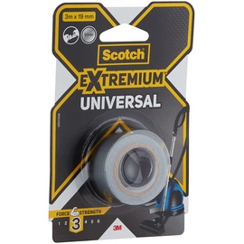 Scotch Extremium Universal Klebeband, silber, 3 m x 19 mm