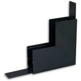 ISOLED Track48 Eckschiene 90° vertikal für Aufbauschiene, schwarz, nicht stromführend