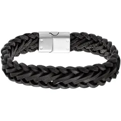 Lucardi Armband Leder Herrenschmuck   Damen 