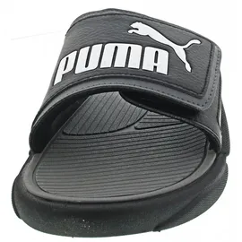 Puma Royalcat Comfort Slide Schwarz/Castlerock Weiß 49,5