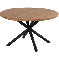 Schöner Wohnen Saba Gartentisch Aluminium/Teak Ø130 cm
