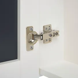 Beliani Bad-Spiegelschrank Navarra 60 cm) 60 cm Weiß