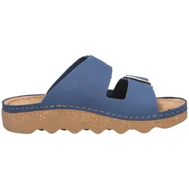 ROHDE Damen Pantolette Leder Zweischnaller mit Plateausohle Alassio 6229, Größe:37 EU,