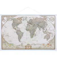 INTERKART Landkarten & Globen NGS Weltkarte als Poster, mit