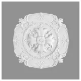 PROVISTON | Stuckrosette Polystyrol Durchmesser 400 mm Weiß | Hochwertig | Stabil | Einfache Montage | Deckenrosette | Wandgestaltung