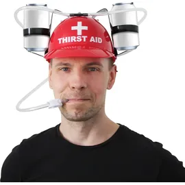 Close Up Trinkhelm THIRST AID - Rot