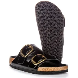 Birkenstock Arizona Big Buckle Damen Ledersandalen in Schwarz – 7 UK - 40 EU - 9/9.5 US / Black - Schwarz - 40