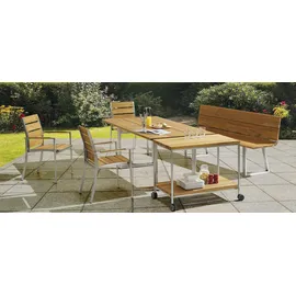 Niehoff Servierwagen Edelstahl 95x54 cm,