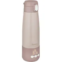 lionelo Thermup Bottle tragbarer Babyflaschenwärmer für unterwegs, kabellos, Thermosflasche mit Heizfunktion, erwärmt Milch oder Wasser in 3,5 Min., 37–55 °C, Warmhalten bis 20 h, Edelstahl SUS316