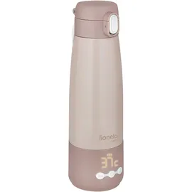 lionelo Thermup Bottle tragbarer Babyflaschenwärmer für unterwegs, kabellos, Thermosflasche mit Heizfunktion, erwärmt Milch oder Wasser in 3,5 Min., 37–55 °C, Warmhalten bis 20 h, Edelstahl SUS316