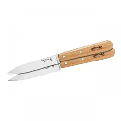 Opinel Küchenmesser No 112, 2 Stück, rostfrei, Buche, natur