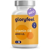 Vitamin D3 4000 I.E. - 400 Tabletten (NUR 1 Tablette alle 4 Tage) - Vitamin D hochdosiert für Knochen & Immunsystem* - 100 μg Vitamin D - Über 1 Jahr D3 Vitamin Vorrat - Laborgeprüft, 100% Vegetarisch