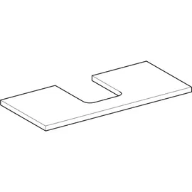 Geberit One 105x3x47cm, w/l hochgl., Ausschn mit.