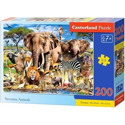 Castorland Savanna Animals Puzzle 200 Teile