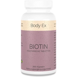 Biotin für Haut, Haare & Fingernägel, 10.000 μg, 365 Tabletten von Body EX ©