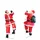 [en.casa] Weihnachtsmann auf Leiter 85 cm rot
