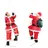 [en.casa] Weihnachtsmann auf Leiter 85 cm rot