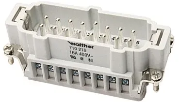 Kontakteinsatz Stift 16p Schraub 16A 500V 0,5-2,5mm2