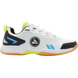 Jako Flow II ID Herren Weiß/Skyblue/Neon Gelb 42