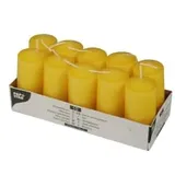Papstar Stumpenkerzen 9 x 4 cm 10 St. goldgelb