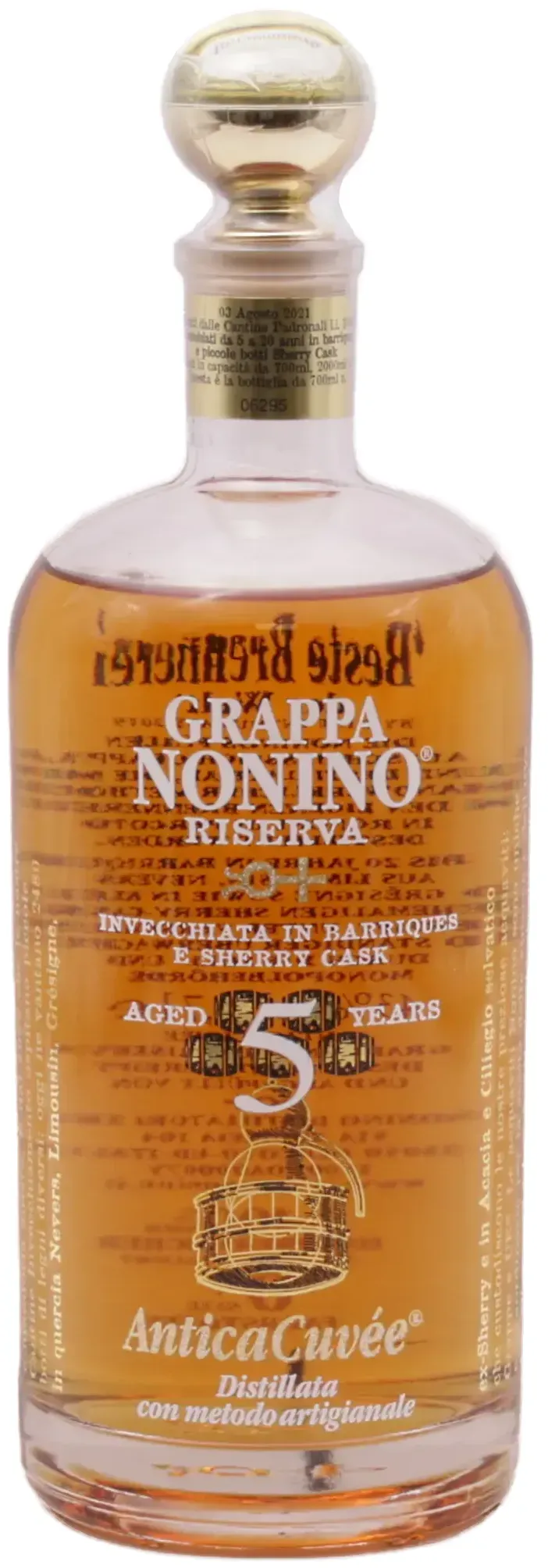 Nonino Grappa Riserva Antica Cuvée 5 years