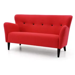 2-Sitzer Sofa Happy rot, 81x150x82 cm