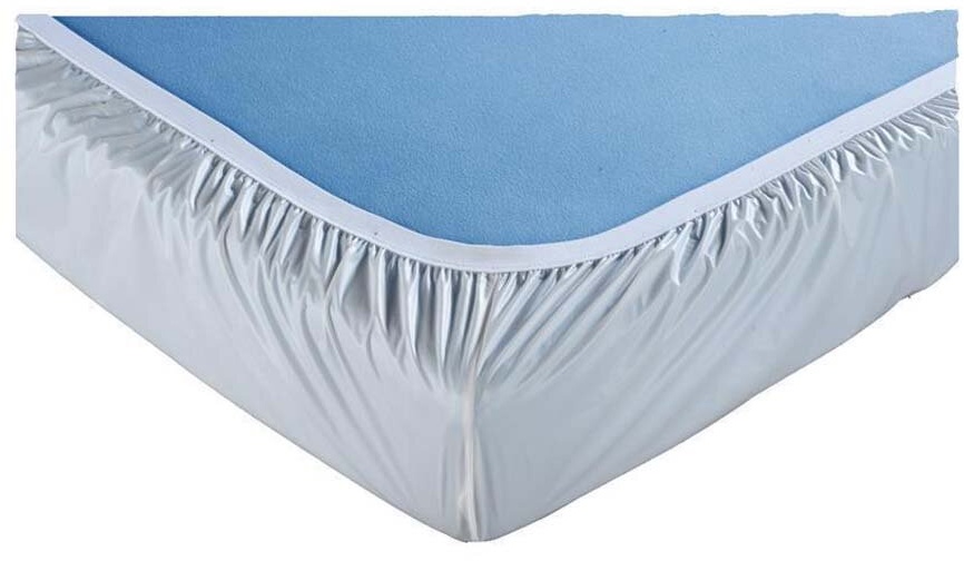 Suprima 3063 Spannbetttuch PVC hellblau 100 x 200 x 20 cm, 1 Stück