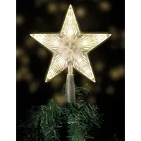 Spetebo Weihnachtsbaumspitze 22 cm warmweiß