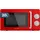 Cecotec Mikrowelle Proclean 3010 Retro, 700 W, 6 Stufen, Timer bis zu 30 Minuten, Auftaumodus, Vintage-Design in Rot, Stahl-Finish
