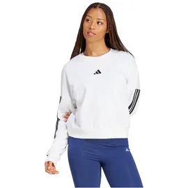 adidas Essentials Sweatshirt 3-Streifen Weiß/Schwarz XS