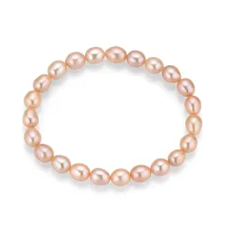 Perlenarmband FIRETTI "Schmuck Geschenk Armschmuck Armkette Perle", beige (natur), Armbänder, Damen, Perlen, Made in Germany - mit Süßwasserzuchtperle