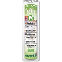 Madeira Cotton Stable Stickvlies aufbügelbar 30 cm weiß 5 m 30 cm weiß 100% Baumwolle