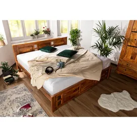 Massivmoebel24 Oxford 180 x 200 cm Braun