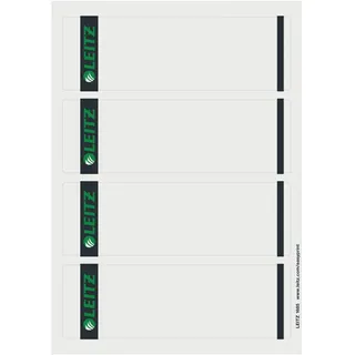 Leitz Rückenschilder 1685 grau 61 x 191 mm 100 Blatt