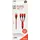 2Go 797150 USB Kabel 1,5 m USB B USB C/Micro-USB B/Lightning Rot
