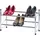 Wenko Schuhregal 119 x 35 x 23 cm ausziehbar, für 10 Paar Schuhe, silber glänzend