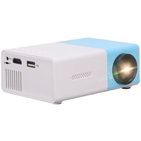 Mini Beamer 1080P, YG300 Tragbarer LED Projektor unterstützt 1080P Video-Beamer für Party HDMI/USB/AV/Audio HD Heimkino Projektor für 20-80 Zoll