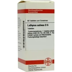 LATHYRUS SATIVUS D 6 Tabletten 80 St