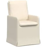 vidaXL Esszimmerstühle 2 pcs Beige 57 x 67 x 98 cm Leinen