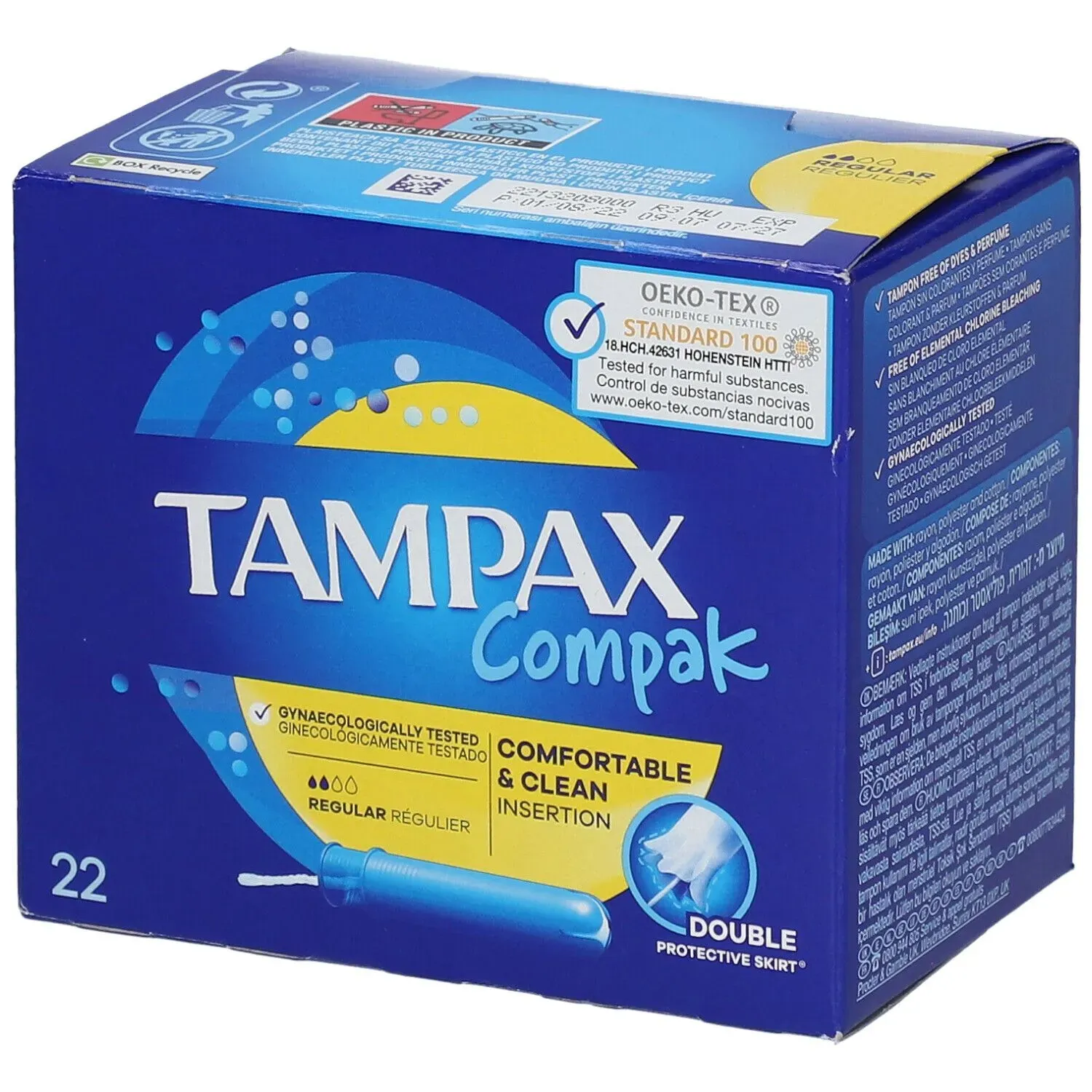 Tampax Compak Regular Nieuw Model 22 pc(s)