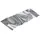 Maximex Sichtschutz 90 x 220 cm Silber 2 St.