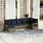 vidaXL Gartensofa-Set 7-tlg. grau