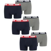 Puma er Pack Boxer Boxershorts Men Herren Unterhose Pant Unterwäsche, Farbe:036 - Blue/Grey Melange, Bekleidungsgröße:XL - XL