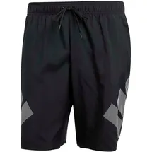 adidas Badeshorts Big Bars Schwarz/Weiß S