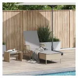 vidaXL Sonnenliege 157 x 55 x 92 cm Beige