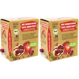 Bio Granatapfelsaft, 3 Liter, naturtrüb – 100% Bio Granatapfel Direktsaft aus 40 Granatäpfeln – fruchtig, erfrischender Geschmack – kein zugesetzter Zucker (lt. Gesetz) enthält von Natur aus Zucker