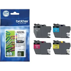 Tintenpatrone LC-422XLVALDR  für Brother Drucker, XL Value Pack, 4 Farben